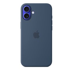 Apple Funda de silicona con MagSafe para el iPhone 16 Plus - Azul denim