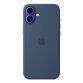 Apple Coque en silicone avec MagSafe pour iPhone 16 Plus - Denim