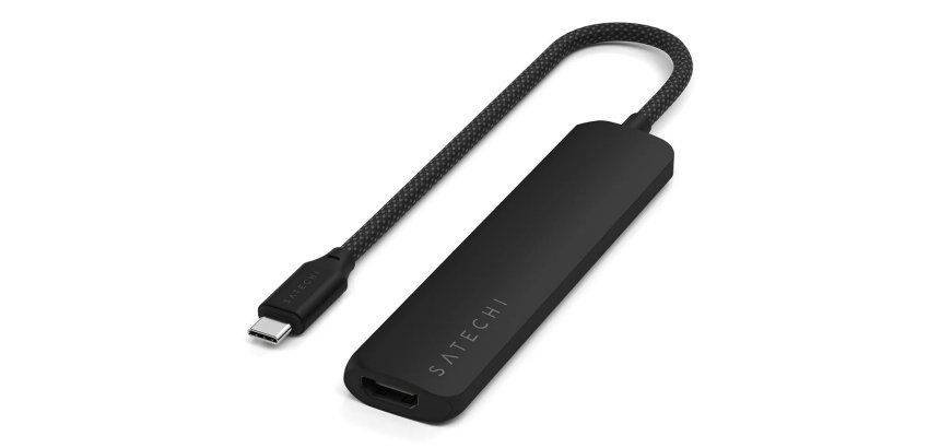 Satechi ST-P6SK hub & concentrateur USB Type-C 10000 Mbit/s Noir
