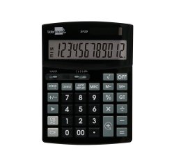 Calculadora liderpapel sobremesa xf29 12 digitos solar y pilas color negro 190x140x30 mm