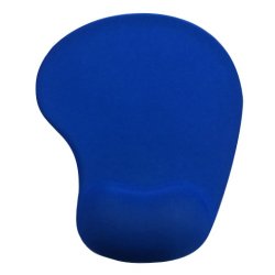 Tapis souris q-connect repose-poignet mousse         augmente confort facilement   nettoyable coloris bleu
