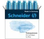 Cartouche encre schneider coloris ice blue pastel boite 6 unites