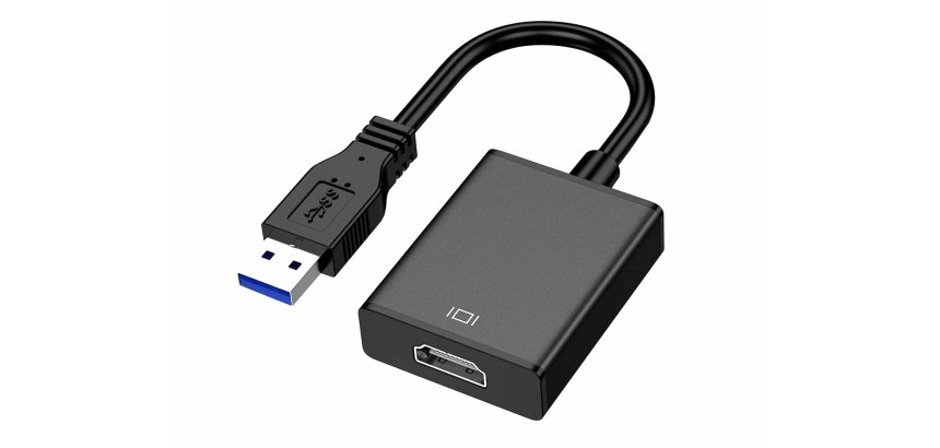 DLH DY-TU4991 adaptateur graphique USB 1920 x 1200 pixels Noir