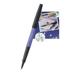 Blister 6 stylos-feutres paper mate flair metallic     coloris assortis