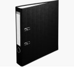 Classeur levier exacompta polypropylène a4 32x29cm dos 5cm oeillet préhension renforts métalliques coloris noir