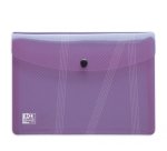 Pochettes de rangement à pression Oxford Hawaï 18 x 25,5 cm couleurs assorties