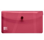Pochettes de rangement à pression Oxford 12 x 22 cm - Coloris assortis - Lot de 6