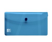 Pochettes de rangement à pression Oxford 12 x 22 cm - Coloris assortis - Lot de 6