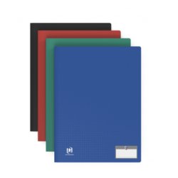 Protège-documents Oxford memphis a4 200 vues / 100 pochettes couverture polypro coloris assortis