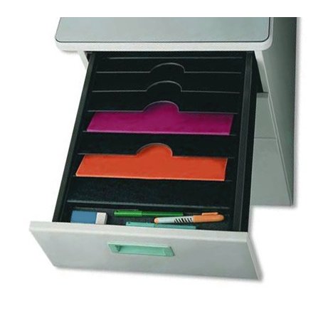 Organiseur de tiroir, 6 compartiments, noir