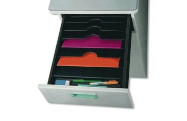 Organiseur de tiroir, 6 compartiments, noir