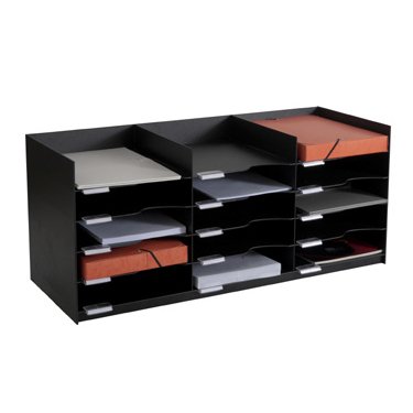 Station de tri Formularbox, 15 compartiments, noir