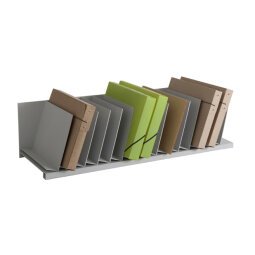 Trieurs 20 cases fixes inclinées pour documents A4 L111,5 x H20,6 x P31 cm, case L4,5 cm Gris