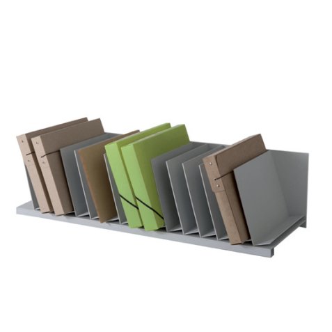 Trieurs 16 cases fixes inclinées pour documents A4 L91,2 x H20,6 x P31 cm, case L4,5 cm Gris