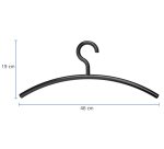 MAUL black acrylic hanger 460x190mm 5 pieces