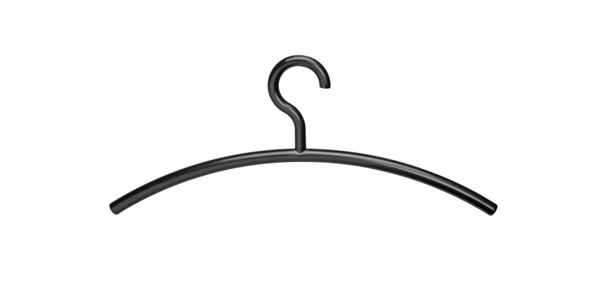 MAUL black acrylic hanger 460x190mm 5 pieces