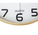 Pendule quartz Unilux baltic diamètre 31,5 cm hêtre / blanc