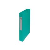 Boîte de classement EXABOX en carte lustrée 7/10e. Dos de 4 cm. Coloris Vert