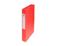 Boite de classement Exabox Dos 40mm Carte lustrée - A4 - Rouge