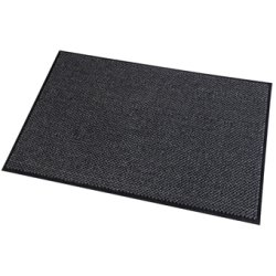 Tapis d'accueil en microfibre et PP. Coloris Gris. Dim. 60 x 90 cm, épaisseur 8 mm