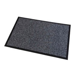 Tapis d'accueil intérieur Premium, en polyamide. Coloris Gris. Dim. 60 x 90 cm, épaisseur 10 mm