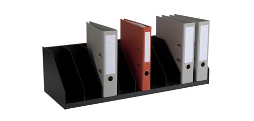 Trieur paperflow case fixe polystyrène 9 cases fixes 210x290x857mm coloris noir