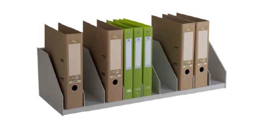 Trieur à cases fixes, 9 cases, gris