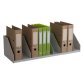 Trieur à cases fixes, 9 cases, gris