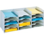 Station de tri Formularbox, 15 compartiments, gris