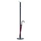 Portemanteau STEELRANGE 6 patères, acier Blanc, porte-parapluie, fut et base acier anthracite,