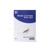 Bloc de correspondance Oxford endosse 210x297 100p optik p. ligne 8mm tete+pied blanc