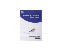 Bloc de correspondance Oxford endosse 210x297 100p optik p. ligne 8mm tete+pied blanc