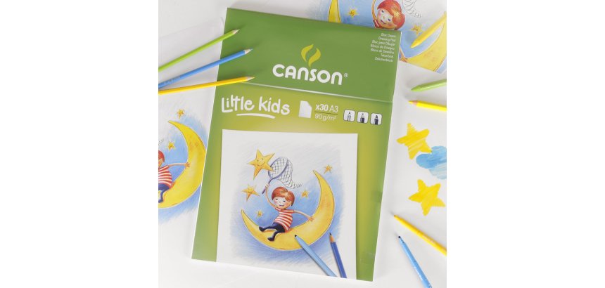 Bloc canson mes premiers dessins a3 297x420mm paquet 30f
