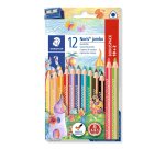 Staedtler 128 Nero, Blu, Bordeaux, Marrone, Verde, Azzurro, Verde chiaro, Arancione, Pesca, Rosso, Viola, Giallo 12 pz