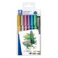 Marqueurs staedtler metallic markers coloris assortis etui de 6 + 1 feutre pigment liner c2-9 offert
