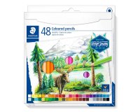 Lot de 3 etuis carton de 48 crayons de couleur staedtler  146c design journey coloris   assortis