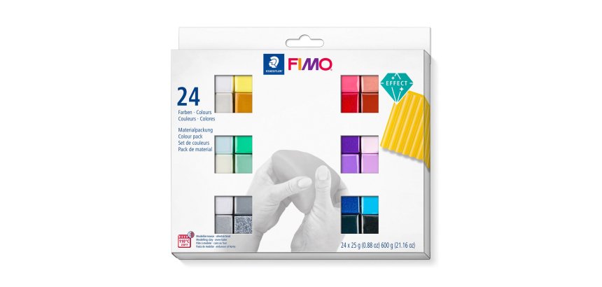 EFFECT Pâte à modeler, kit de 24