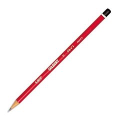 BIC Crayon Gilbert 33, dureté: HB, rond, laqué en rouge