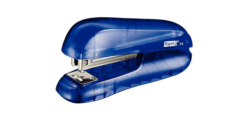 Agrafeuse de bureau F6. Agrafes 24/6 et 26/6. 20 feuilles. Bleu
