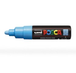 Marqueur peinture posca pc7m pointe large conique encre    inodore couvrante miscible    tous supports coloris bleu