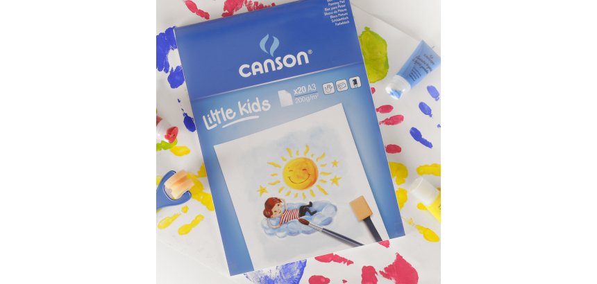 Bloc peinture canson papier dessin special gouache        resistant eau 200g a3         290x420mm 20 feuilles