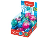 Taille-crayon maped i-gloo spécial gaucher réservoir 1 usage ouverture facile sécurisée coloris assortis