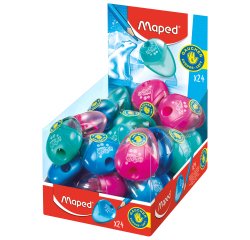 Taille-crayon maped i-gloo spécial gaucher réservoir 1 usage ouverture facile sécurisée coloris assortis