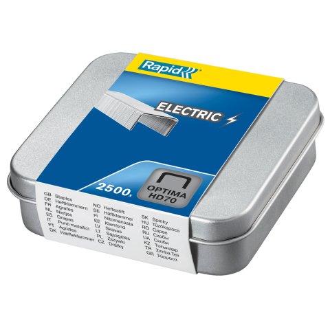 Grapas galvanizadas Rapid Optima HD 70 - Caja de 2500