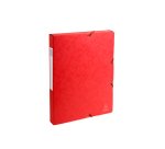 Boîte classement exacompta exabox carte lustrée 7/10e a4+ 25x33cm dos 2,5mm coloris rouge