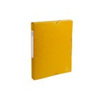 Boîte classement exacompta exabox carte lustrée 7/10e a4+ 25x33cm dos 2,5cm coloris jaune