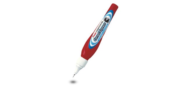 Stylo correcteur pentel pocket micro largeur trace 2.0mm sans pvc 7ml correction précise minutieuse