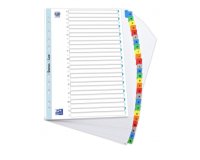 Intercalaires A4+ carte bristol blanche Oxford 26 onglets alphabétiques