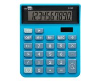 Calculadora liderpapel sobremesa xf21 10 digitos solar y pilas color azul 127x105x24 mm