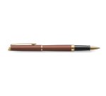 Roller waterman hemisphere metallic capuchon clip pointe fine encre noire coloris      rouge cuivre coffret cadeau